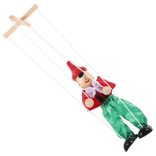 GLSTOY Schnurmarionette Interaktives Spielzeug Handpuppe Puppen Menschenfiguren Aus Holz Unvollendete Holzfiguren Puppenspielzubehör DIY Steckpuppenfiguren Lustiges von GLSTOY