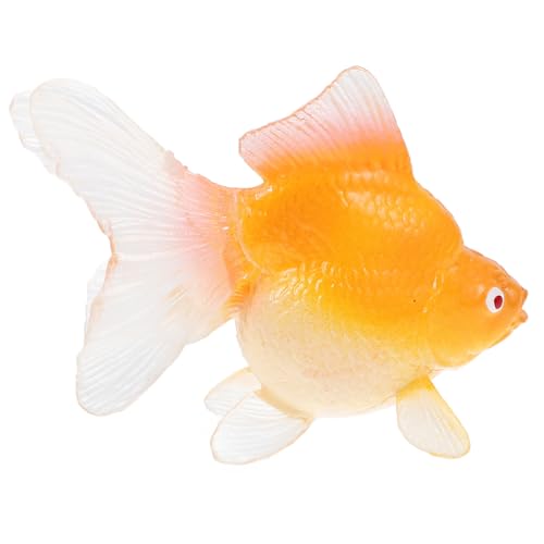 GLSTOY Simulation Eines Goldfischspielzeugs Vorgeben, Fisch Zu Spielen Mini-koi-Fisch-dekor Gartenfisch Figur Meerestiere Mini-koi-fischfiguren Kleines Fischdekor Puppenhaus Abs von GLSTOY