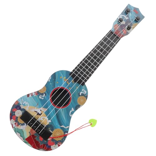 GLSTOY Simulation Gitarre Musikalisches Gitarrenspielzeug Für Kinder Anfänger Kindergitarre Musikspielzeug Kinder-bassgitarre Pädagogisches Instrumentenspielzeug Bass-Ukulele Plastik Blue von GLSTOY