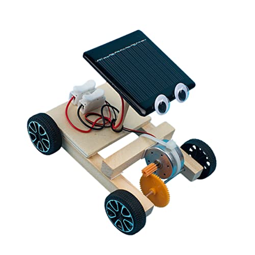 GLSTOY Solarauto Spielzeug Pädagogischer Modellbausatz Zum Selbermachen Stammprojekte Für Wissenschaftliche Experimente Kleine Rc Autos Wissenschaftskoffer Für Kinder Puzzle-Auto DIY-Auto von GLSTOY