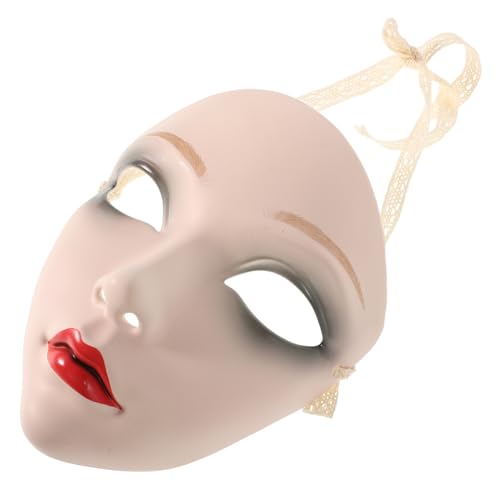 GLSTOY Vintage Chinesische Cosplay Maske aus Leichtem Kunststoff Vollflächige Handbemalte Dekorationsmaske für Hanfu Zubehör Komfortabel und Detailliert für Maskenbälle Karneval und Party GLSTOY Vintage Chinesische Cosplay Maske aus Leichtem Kunststoff Vollflächige Handbemalte Dekorationsmaske für Hanfu Zubehör Komfortabel und Detailliert für Maskenbälle Karneval und Party von GLSTOY