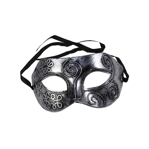 GLSTOY Halbes 4er-set Im Vintage-stil für Maskenball-partys Halloween-kostüme Silber von GLSTOY