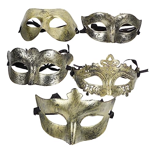 GLSTOY Vintage Halbmaske Für Frauen Halloween Party Maske Kostü Requisiten Cosplay Masken Retro Design Für Karneval Maskerade Und Festlichkeiten von GLSTOY