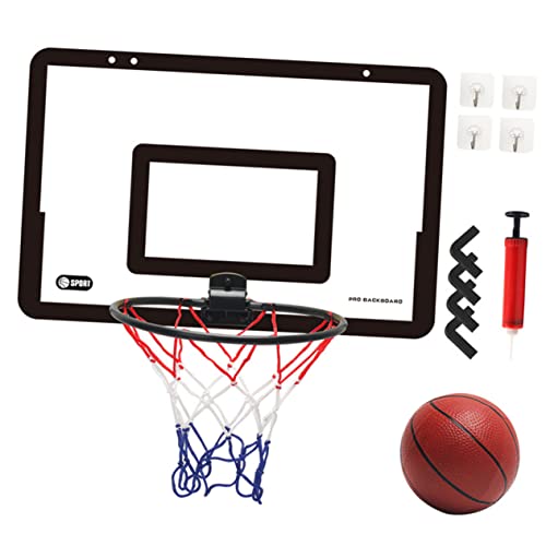 GLSTOY Wand Basketballkorb Set Hängender Basketball Schießrahmen Für Kinder Indoor Basketballspielzeug Mini Basketballkorb Mit Netz Und Pumpe Perfekt Für Spielzimmer von GLSTOY