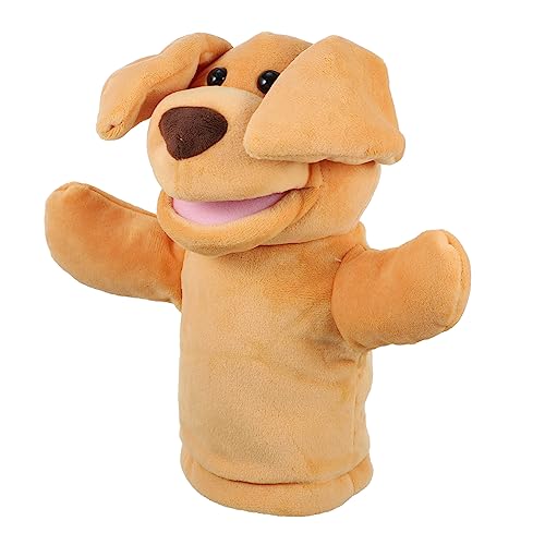 GLSTOY Weiche Handpuppe Hund Aus üsch Tierhandpuppe Für Interaktives Puppenspielzeug Ideale Zur Von Kreativität Und Geschichtenerzählen Cartoon Hunde Design von GLSTOY