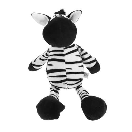 GLSTOY Zebrapuppe Stofftier Bequemes Stofftier Kawaii Kinderspielzeug Zebraspielzeug Kawaii Stofftiere Dekoratives Zebraspielzeug Verschleißfestes Kinderspielzeug Ausgestopftes Zebra von GLSTOY