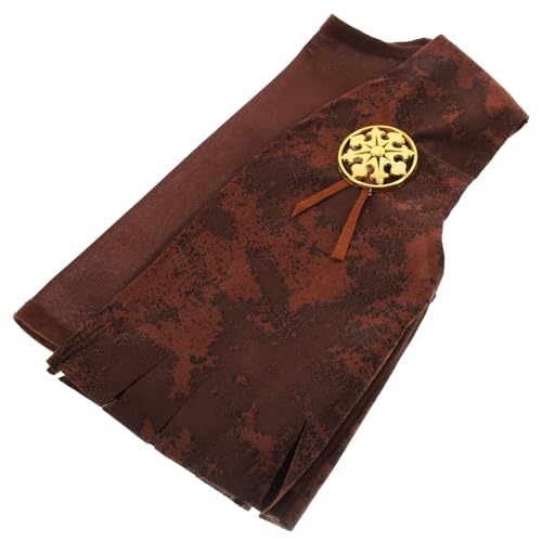 GLSTOY kinderkostüme Halloween kinderkostum Halloween faschingskostüme Kinder Clothes Cosplay-Kostüme für Jungen Jungenkleidung Coole Weste für Kinder Rollenspielweste Gestrick Brown von GLSTOY