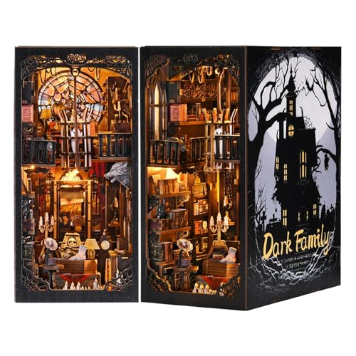 Book Nook Kit The Dark Family DIY Holzpuzzle Gothic Stil Halloween Bücherregal Puppenhaus Modell Buchstütze Gebäude Home Dec Book Nook Kit The Dark Family DIY Holzpuzzle Gothic Stil Halloween Bücherregal Puppenhaus Modell Buchstütze Gebäude Home Dec von GLSZNQO
