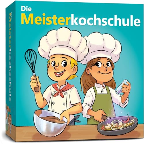 GLÜCKSWOLKE Spiele - Die Meisterkochschule I Kochspiel für Kinder ab 3, 4, 5, 6 Jahre I Spielküche zum Mitnehmen I Montessori Spielzeug I Erlebnis - Kinderküche I Geschenk für Junge und Mädchen von GLÜCKSWOLKE