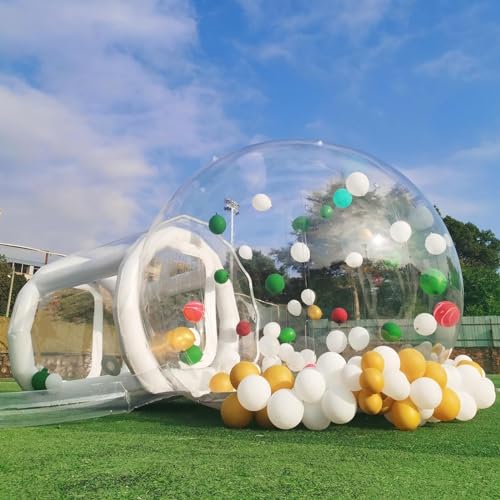 GLWJXSD Kuppel-PVC-Aufblasbares Campingzelt, Bubble-Zelt Für Kinder Und Erwachsene, Party/Urlaub/Camping Outdoor-Camping-Bubble-Zelt Mit Kanal,3m von GLWJXSD