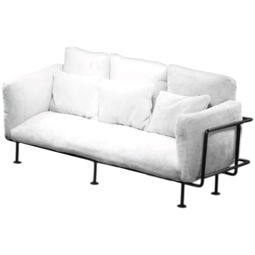 1/6 Miniatur-Sofa-Set mit Samtkissen und stabilem Eisenrahmen für Puppenhaus Wohnzimmer Szene Display Dekoration Miniaturmöbel 1/6 Miniatur-Sofa-Set mit Samtkissen und stabilem Eisenrahmen für Puppenhaus Wohnzimmer Szene Display Dekoration Miniaturmöbel von GMBYLBY