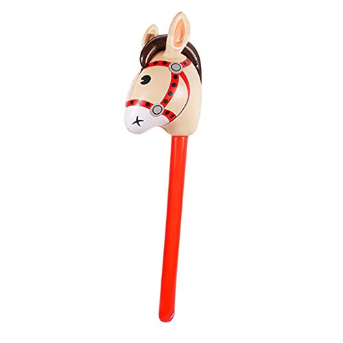 Aufblasbare Pferdeköpfe Cowgirl Stick PVC Outdoor Pädagogisch Babys Geburtstagsgeschenke von GMBYLBY