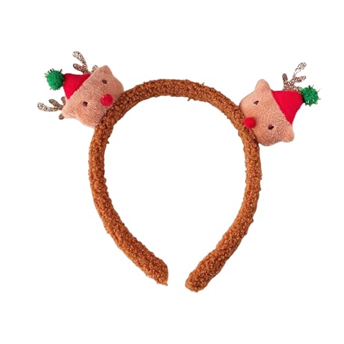 GMBYLBY Bequeme Plüsch Weihnachtsstirnbänder Saisonale Neujahrs Kopfbedeckung Für Kinder Haarschmuck von GMBYLBY