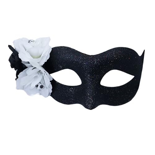 GMBYLBY Der Toten Maske Halbe Gesichtsmaske Halloween Maske Blumenmaske Mit Totenkopf Mexikaner Maskerade Maske Party Maske von GMBYLBY