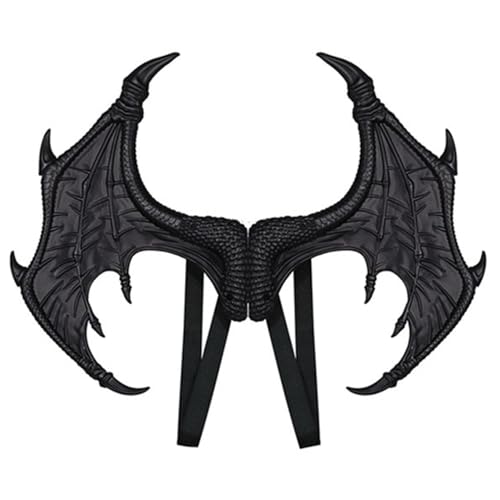 GMBYLBY Drachenkostüm für Kinder, Drachenflügel, Halloween, Drachenschwanz, Kostüm, Halloween, Drachenflügel für Kinder, Halloween, Black Rp Dragon Wing, M von GMBYLBY