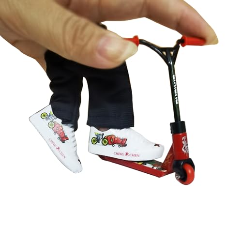 GMBYLBY Finger Spielzeug Set Erwachsene Finger Skateboard/Finger Fahrrad Miniatur Finger Scooter Spielzeug Teenager Neuheitsspielzeug von GMBYLBY