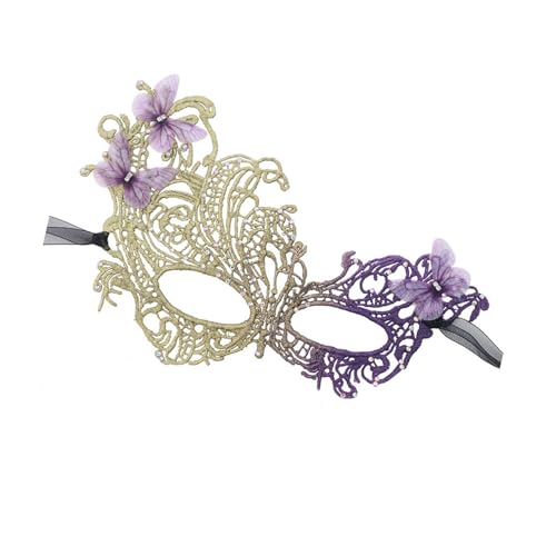 GMBYLBY Halbgesichts-Spitzen-Maskeraden-Auge mit Farbverlauf-Design für Halloween und Cosplays, dickes Spitzenauge GMBYLBY Halbgesichts-Spitzen-Maskeraden-Auge mit Farbverlauf-Design für Halloween und Cosplays, dickes Spitzenauge von GMBYLBY