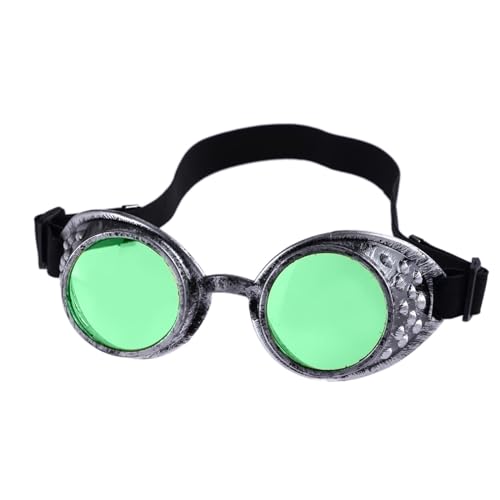 GMBYLBY Halloween-Brille, Vintaeg, Brille, Cyber, Schweißen, Gothic, Cosplay, Brille, Halloween, Cosplays, Kostüme von GMBYLBY