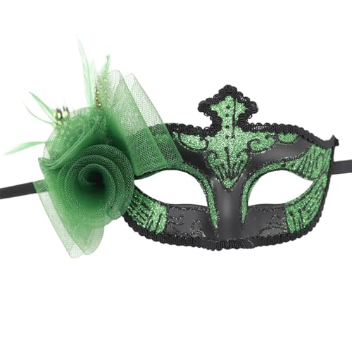 GMBYLBY Halloween Mardi Gras Maske Halbgesichtsmaske Gefiederte Maske Venezianer Maske Karnivale Maske Masquerade Maske Party Maske von GMBYLBY