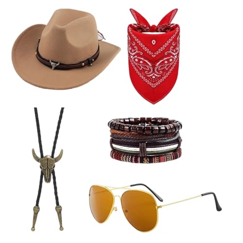 GMBYLBY Halloween-Outfit, hochwertiges Polyester, praktische Nähte, Western-Rollenspiel-Zubehör für Cosplay-Enthusiasten, Polyester, Cowboy-Cosplay-Outfit, Ausrüstung GMBYLBY Halloween-Outfit, hochwertiges Polyester, praktische Nähte, Western-Rollenspiel-Zubehör für Cosplay-Enthusiasten, Polyester, Cowboy-Cosplay-Outfit, Ausrüstung von GMBYLBY