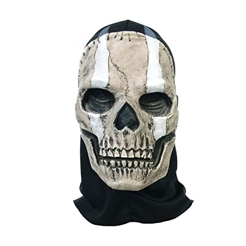 GMBYLBY Halloween Schädel Maske Horror Dekoration Für Kinder Und Erwachsene Bühnenaufführungen Zubehör Gespenstische Totenkopf Maske von GMBYLBY