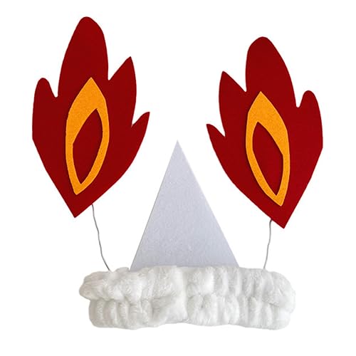 GMBYLBY Halloween Totenkopf Kopfbedeckung Haarreif Flammen Haarband Kostümpartys Haar Accessoire Stirnband von GMBYLBY
