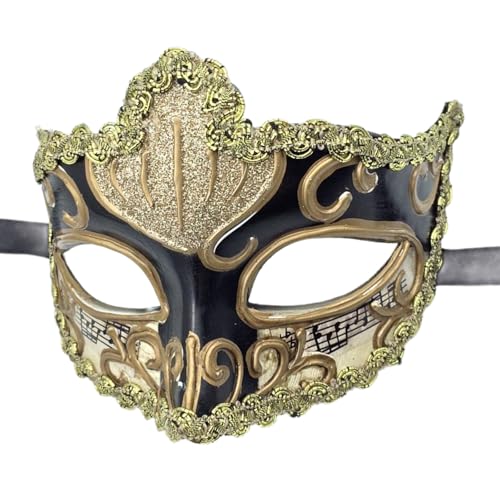 GMBYLBY Handgemalte Maskerade Maske Halloween Party Augenmaske Halbgesicht Maske Für Männer Frauen Cosplay Party Maskerade Eyewears von GMBYLBY