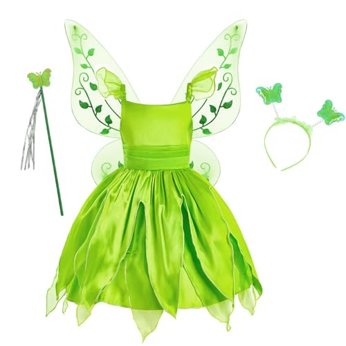 GMBYLBY Mädchen Prinzessin Feen Umfassen Kleid Feenstäbe Schmuck. Mädchen Halloween Kostüm Halloween von GMBYLBY