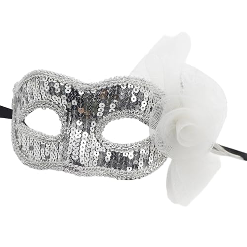 GMBYLBY Maskerade Maske Für Damen Glänzt Mit Strasssteinen Venezianer Maske Party Abend Abschlussball Bälle Maske Halloween Cosplay Kostüme von GMBYLBY