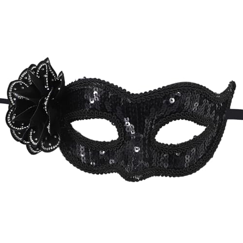 GMBYLBY Maskerade Maske Für Damen Glänzt Mit Strasssteinen Venezianer Maske Party Abend Abschlussball Bälle Maske Halloween Cosplay Kostüme von GMBYLBY