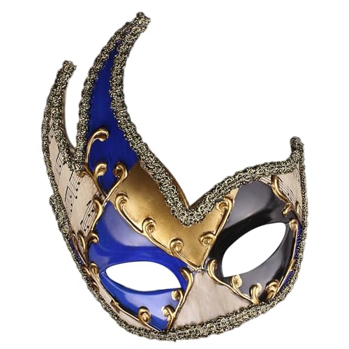 GMBYLBY Masquerade Maske Halloween Kostümmaske Venezianer Maske Mardi Gras Maske Karierte Musikparty Maske Für Die Weihnachtsfeier von GMBYLBY