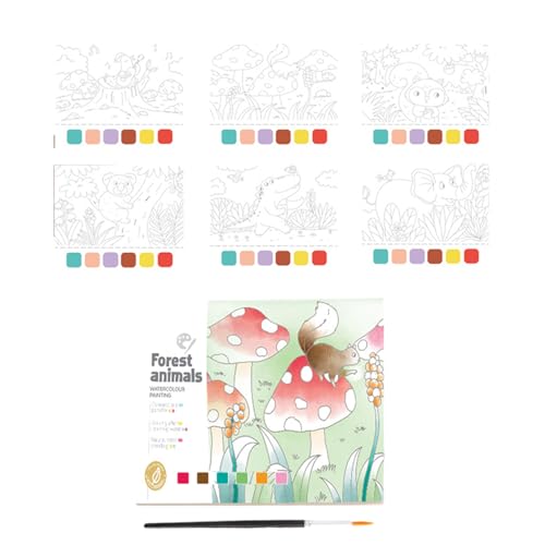 GMBYLBY Mehrzweckfarben Aquarell Set Mit Vorgefüllten Pigmenten Tragbar Besondere Geschenke Bastelbedarf Für Angehende Künstler von GMBYLBY