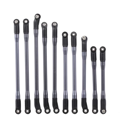 GMBYLBY Metall High Clearance Suspension Rod End Set SCX10 II 90046 90047 Auto Chassis Teile Zubehör von GMBYLBY