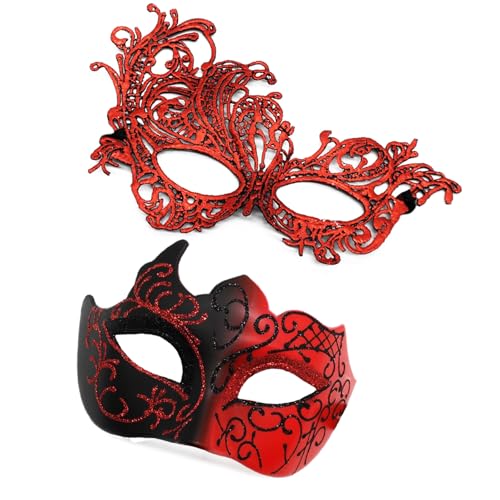 GMBYLBY Paar Maskerade Spitze Halbes Gesicht Auge Venezianer Party Halloween Kostüm Mardi Gras Venezianer Für Masken GMBYLBY Paar Maskerade Spitze Halbes Gesicht Auge Venezianer Party Halloween Kostüm Mardi Gras Venezianer Für Masken von GMBYLBY