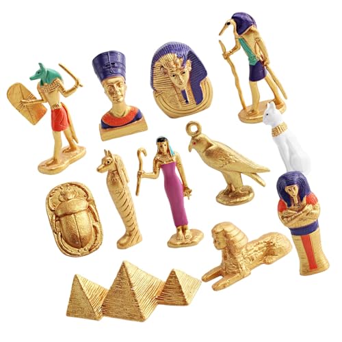 GMBYLBY Packung Von 12 Ägyptischem Spielzeug Mit Pyramide Sphinx Miniatur Für Kinder Und Sammler Mumien Und Sphinxspielzeug GMBYLBY Packung Von 12 Ägyptischem Spielzeug Mit Pyramide Sphinx Miniatur Für Kinder Und Sammler Mumien Und Sphinxspielzeug von GMBYLBY