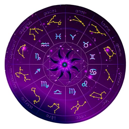 GMBYLBY Round Gummi Board Winderstücksausschreibung Witchcrafts Wiccan Altars Board Metaphysical Message Board Matte von GMBYLBY