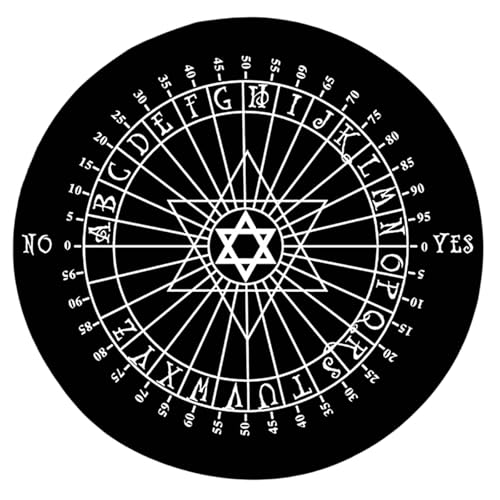 GMBYLBY Round Gummi Board Winderstücksausschreibung Witchcrafts Wiccan Altars Board Metaphysical Message Board Matte von GMBYLBY