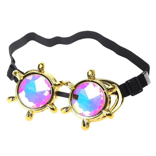 GMBYLBY Vintage Brille Cosplay Winddichte Schutzbrille Sonnenbrille von GMBYLBY