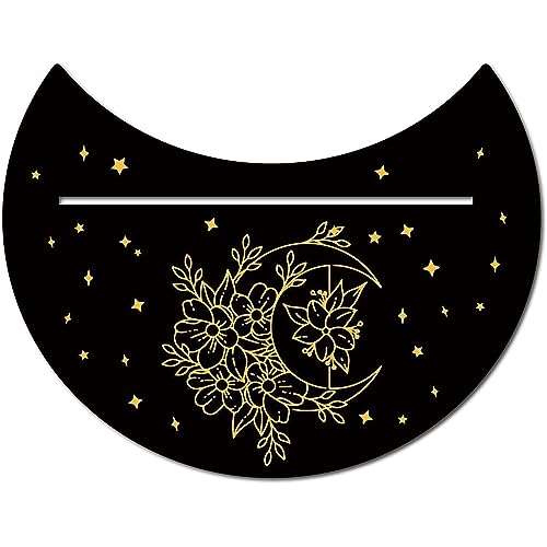 GMBYLBY Witch Divinations Tarots Display Base Moon Phases Tarot Stand Holder Witchcraft Supplies Wood Cards Stand Holder von GMBYLBY