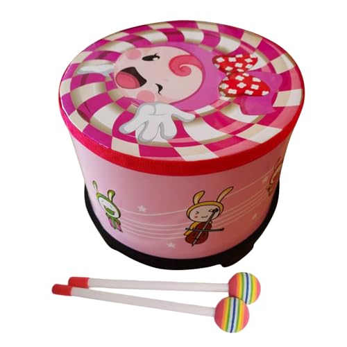 Kinder-Handtrommel, Vorschulspielzeug, Rhythmus, pädagogisches Musikspielzeug, Boden-Hand-Percussion-Instrument, Rhythmus-Trommel Kinder-Handtrommel, Vorschulspielzeug, Rhythmus, pädagogisches Musikspielzeug, Boden-Hand-Percussion-Instrument, Rhythmus-Trommel von GMBYLBY