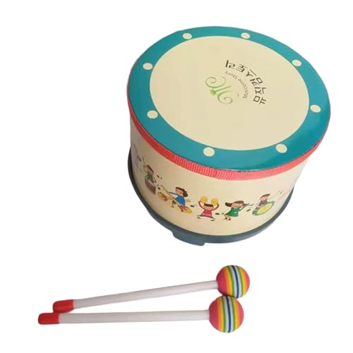 Kinder-Handtrommel, Vorschulspielzeug, Rhythmus, pädagogisches Musikspielzeug, Boden-Hand-Percussion-Instrument, Rhythmus-Trommel Kinder-Handtrommel, Vorschulspielzeug, Rhythmus, pädagogisches Musikspielzeug, Boden-Hand-Percussion-Instrument, Rhythmus-Trommel von GMBYLBY