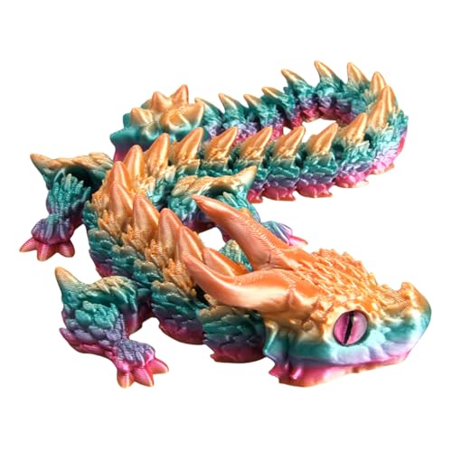 GMBYLBY Metallic Dragon Zappeln Spielzeug Flexible Stressabbau Figur Für Kinder Und Erwachsene Tragbare Artikulierte Design Office Desk Dragon Ornament GMBYLBY Metallic Dragon Zappeln Spielzeug Flexible Stressabbau Figur Für Kinder Und Erwachsene Tragbare Artikulierte Design Office Desk Dragon Ornament von GMBYLBY