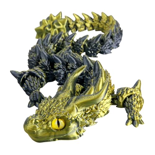 GMBYLBY Metallic Dragon Zappeln Spielzeug Flexible Stressabbau Figur Für Kinder Und Erwachsene Tragbare Artikulierte Design Office Desk Dragon Ornament GMBYLBY Metallic Dragon Zappeln Spielzeug Flexible Stressabbau Figur Für Kinder Und Erwachsene Tragbare Artikulierte Design Office Desk Dragon Ornament von GMBYLBY