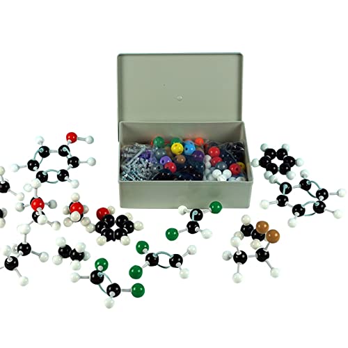 Molekulares Modellbausatz für organische Chemie, Molekularmodell, Atome, Molekulare Modelle, farbcodierte Atome, Modell für Studenten, organische Chemie, Modellbausatz für College von GMBYLBY