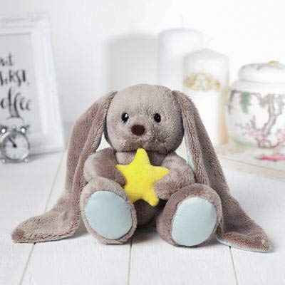 GMMH Plüschtier Stofftier Hase Bär Teddybär Fuchs, 20 cm Hoch, Osterhase Kuscheltier Plüsch Plüschtiere Kuscheltiere (Hase mit Stern) von GMMH