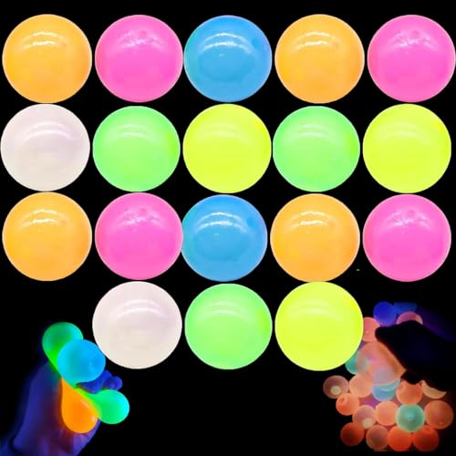 Glorbs Balls, Dream Balls, Glorbs Sticky Balls, Dream Balls Glow in The Dark That Stick, Glow in The Dark Sticky Balls That Stick to The Ceiling, Dream Balls Stress Balls for Adults (18pcs) von GMSA