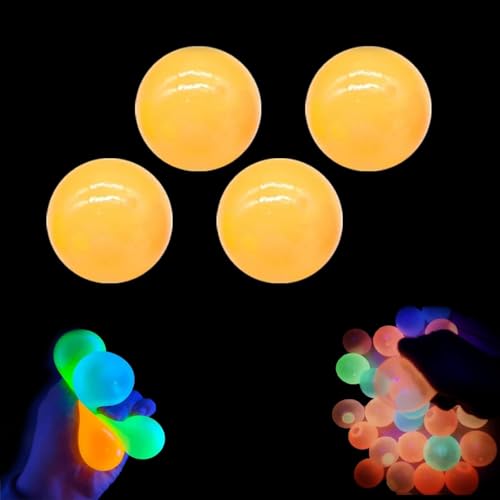 Glorbs Balls, Dream Balls, Glorbs Sticky Balls, Dream Balls Glow in The Dark That Stick, Glow in The Dark Sticky Balls That Stick to The Ceiling, Dream Balls Stress Balls for Adults (Orange) von GMSA