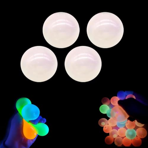 Glorbs Balls, Dream Balls, Glorbs Sticky Balls, Dream Balls Glow in The Dark That Stick, Glow in The Dark Sticky Balls That Stick to The Ceiling, Dream Balls Stress Balls for Adults (White) von GMSA