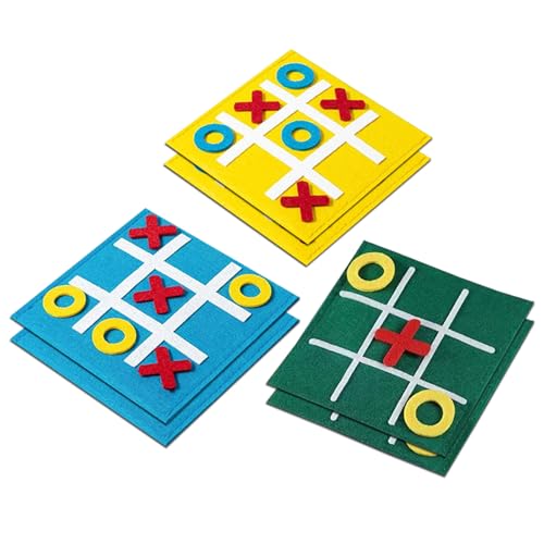 GNAUMORE Filz Brettspiel für Kinder,Filz Mini Brettspiel Spielzeug,Bunt Mini Spielzeug,Mini-Brettspiel Spielzeug,Brettspiele Mitgebsel,Mini Spiele für Kinder,6pc von GNAUMORE