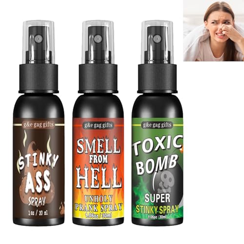 GNAUMORE Geruchsspray Furz,Extrem Stinkendes Spray,Furz Schrecklicher Spray,Furz Spray,Starkes Stinkendes Spray,Arschfurz-Spray Prank Stuff Joke Toys,Liquid Fart Für Furzende Erwachsene von GNAUMORE